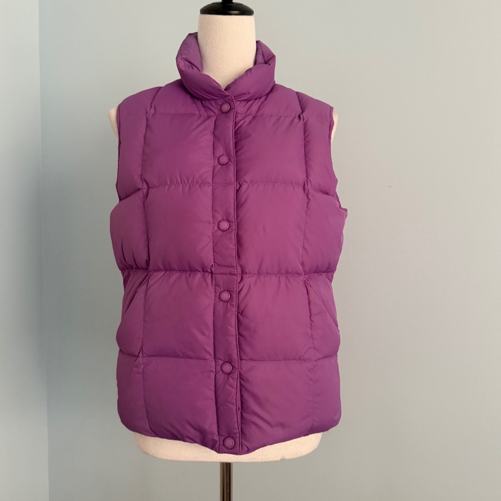 Lands' End Women's Goose Down Insulated Puffer Vest Jacket Size Small